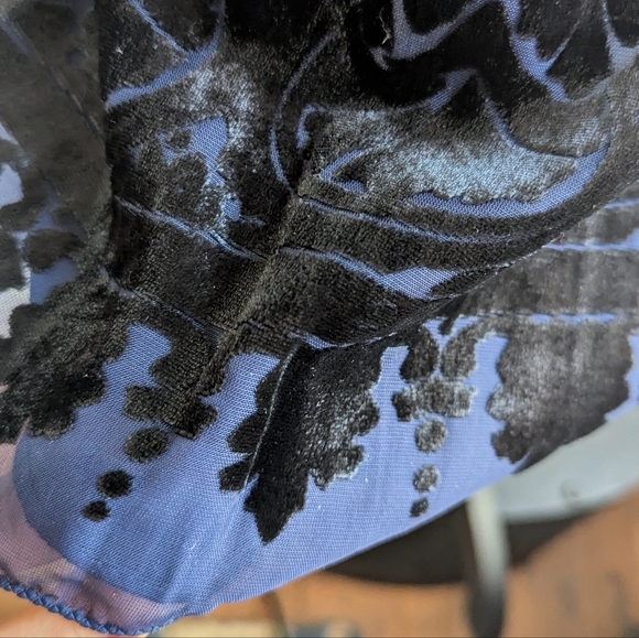 NWT ... Max Studio Velvet Burnout Sleeveless Dress Size L - Picture 12 of 12